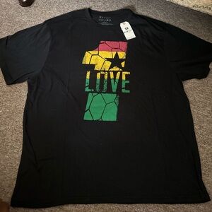 Black Love Graphic Tee by Meaneor